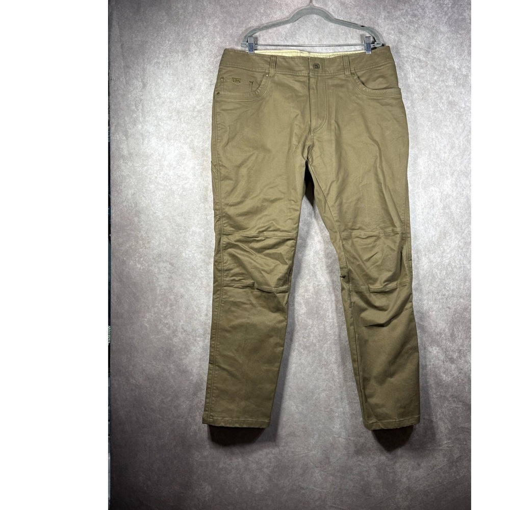 KUHL Pants Mens 40x32 Brown Rebel The Original Saddle-Stitched Jean Eurotwill